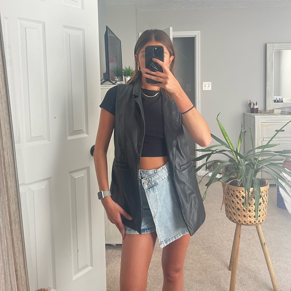 NWT Leather Vest